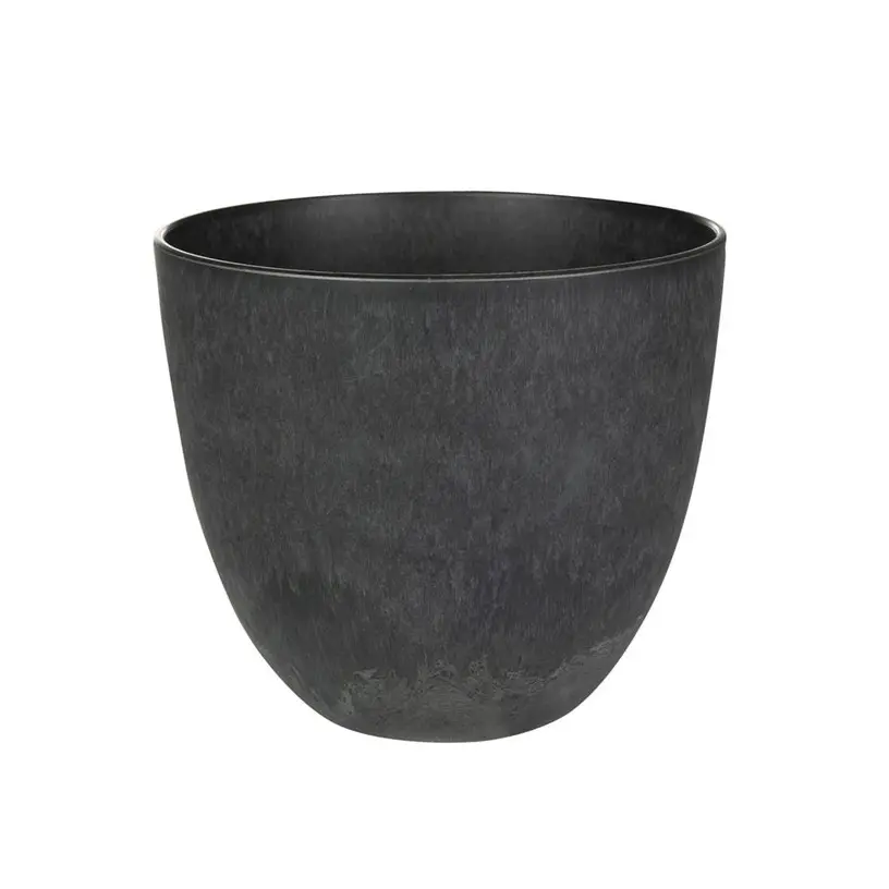 Artstone Pot bola svart D23 H20