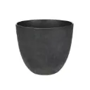 Artstone Pot bola svart D23 H20