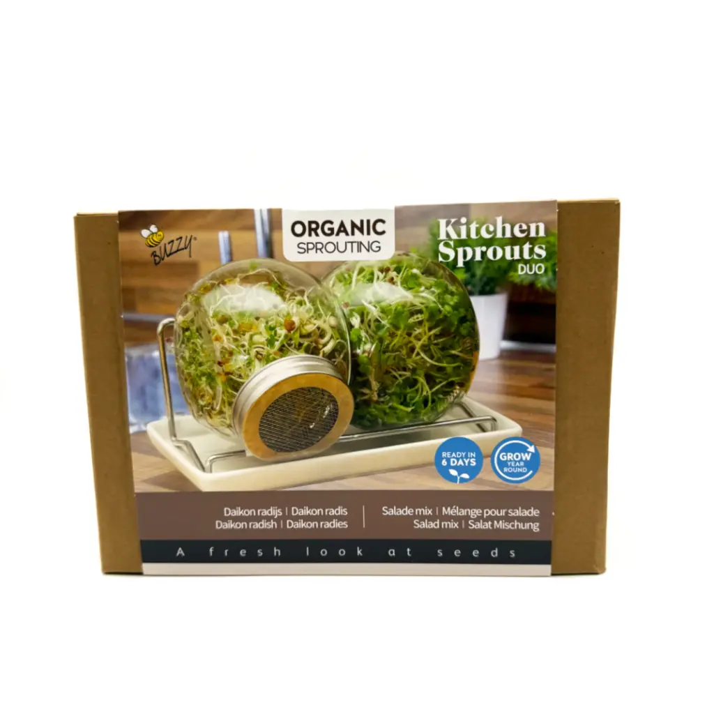 Daikon-rädisa och salladsblandning odlingskit - groddar grönsaker - BIO