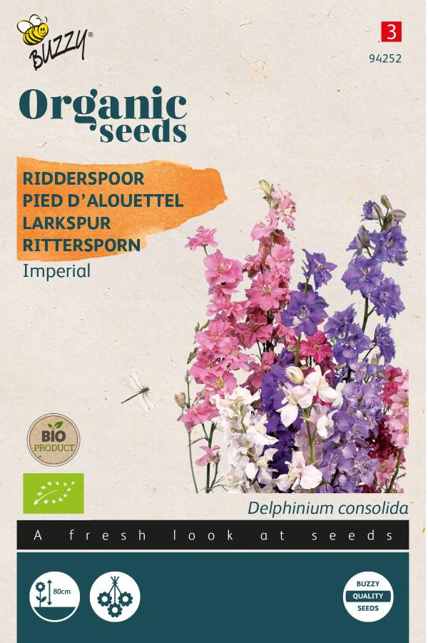 Delphinium Riddarsporresläktet Imperial - BIO